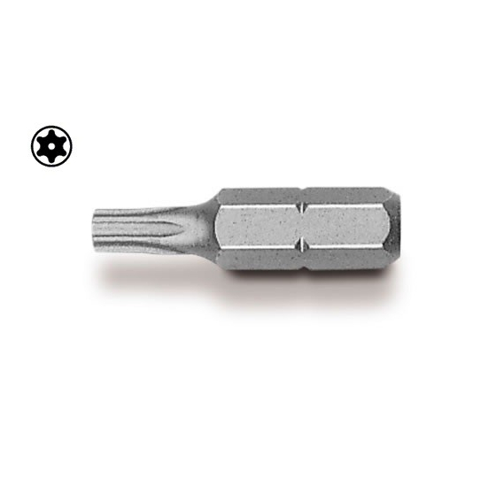 Embout 1/4'' Torx (téton de sécurité) T8-25mm