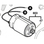 Bosch 2609120083 Moteur 12V à Courant Continu de perceuse PSR1200