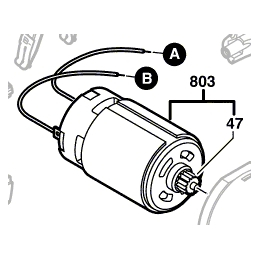 Bosch 2609120083 Moteur 12V à Courant Continu de perceuse PSR1200