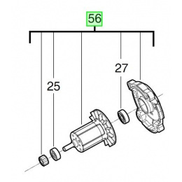 Milwaukee 4931465997 Induit Perceuse M18FDD2, M18FPD2