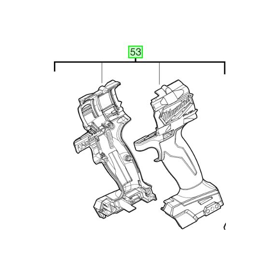 Milwaukee 4931465997 Induit Perceuse M18FDD2, M18FPD2