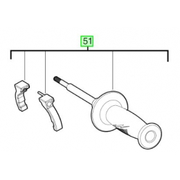 Milwaukee 4931465993 Poignée Perceuse M18FDD2, M18FPD2