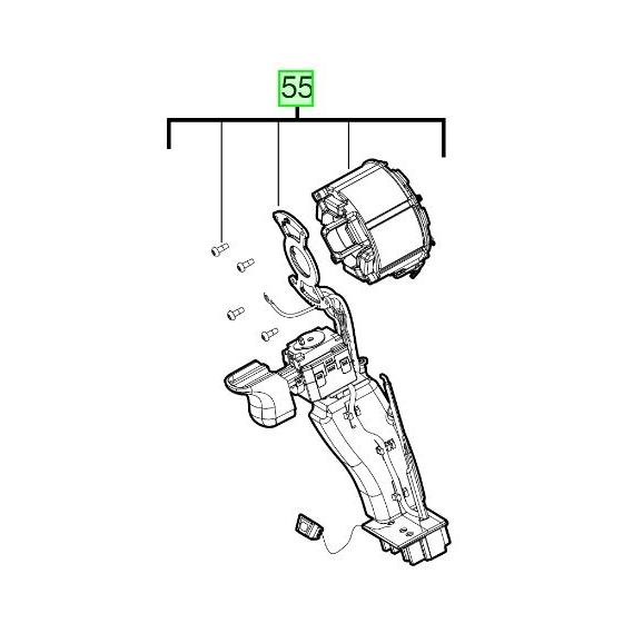 Milwaukee 4931465996 Interrupteur Perceuse M18FDD2, M18FPD2