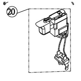 Ryobi Interrupteur de perceuse 18V CDI1830 (5131000506)