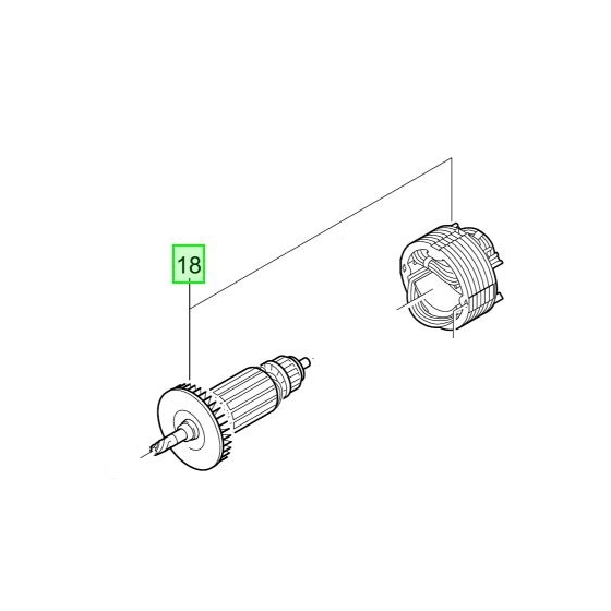 Milwaukee Moteur complet Scie SCS65Q (4931441958)