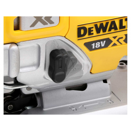Dewalt DCS334P2 Scie Sauteuse 18V XR 2x5.0Ah Li-ion Brushless (poignée supérieure)