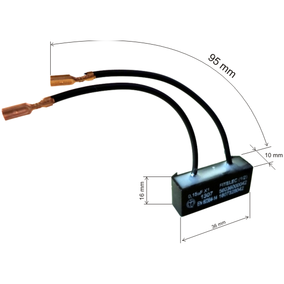 Bosch 1607328042 Condensateur, filtre Antiparasitaire 