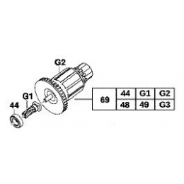 Milwaukee Induit complet Scie HD18MS (201220004)