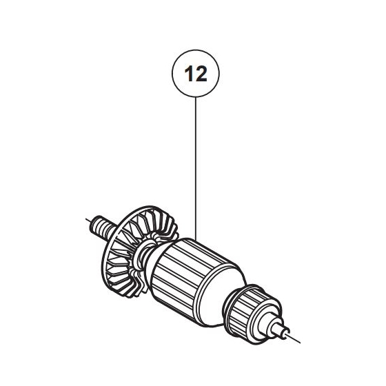Hitachi 360777E Induit meuleuse G23SCY