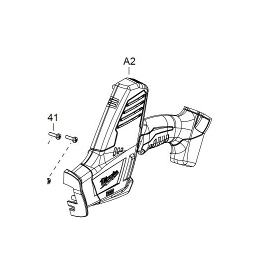 Milwaukee Kit Interrupteur Scie Sabre C18HZ-0 (4931446736)