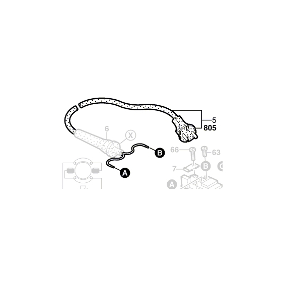 Bosch Câble d'alimentation 2x1mm (1607000227)