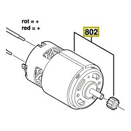 Bosch 2609006399 Moteur à Courant Continu 18V PSB18LI-2