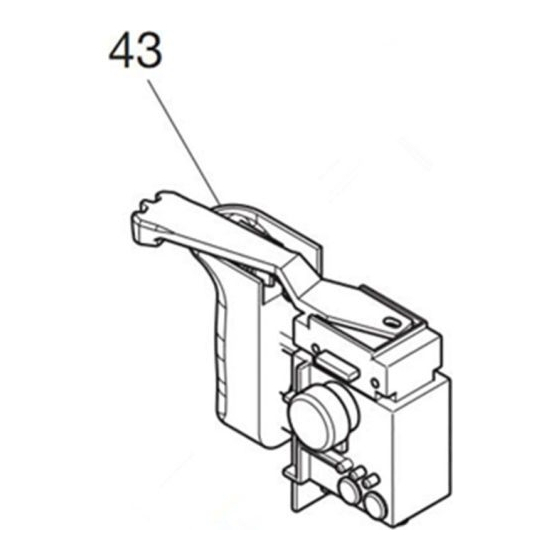 Makita 650742-2 Interrupteur TG813TLB-3 Perceuse DS4012