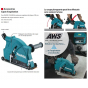 Makita 198440-5 Carter ø230mm d'aspiration pour meuleuse