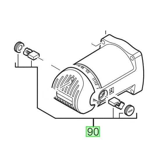 AEG Set de charbons scie radiale PS305DG (101603620)