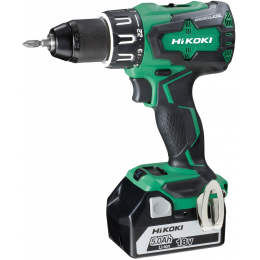 Hikoki DV18DBSL WJZ Perceuse, Visseuses à Percussion Brushless 18V 2x5.0Ah Li-ion avec coffret de transport