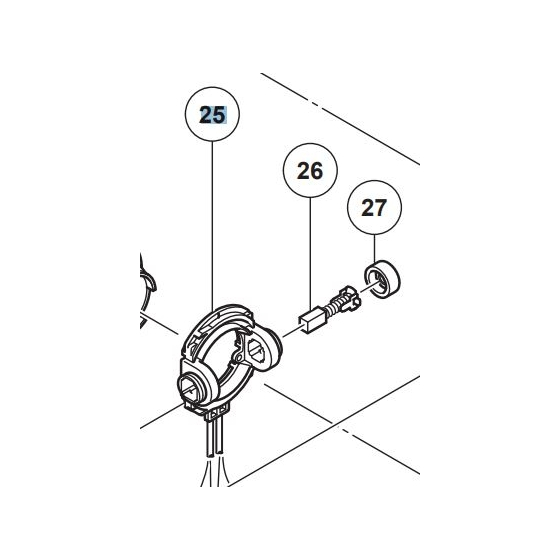 Hitachi 334311 Support de Charbons WR18DSHL, WR18DHL