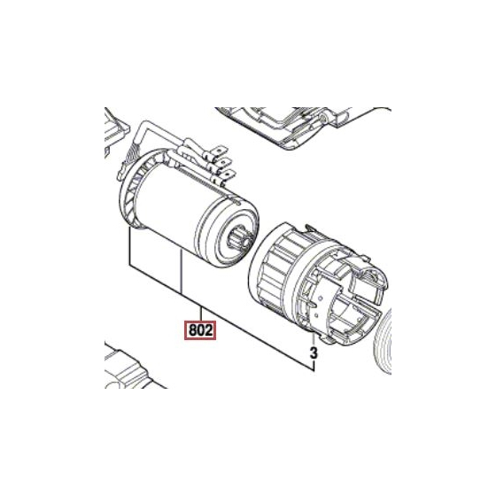 Bosch Moteur 18V GBH18V-EC (16170006BG)