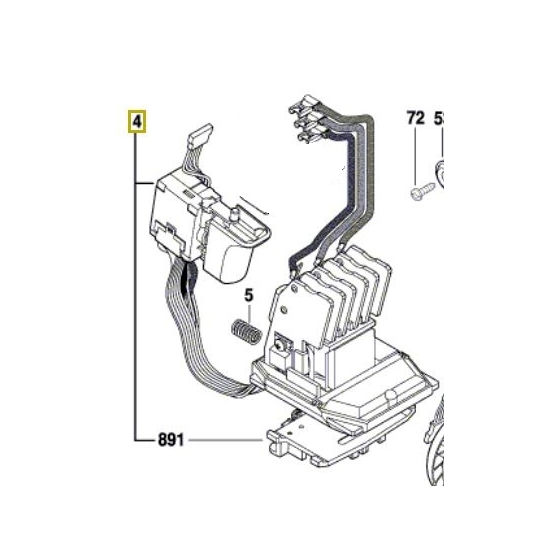 Bosch Module interrupteur, Variateur électronique GBH18V-EC (1607233376) Bosch Module interrupteur, Variateur électronique GBH18V-EC (1607233376)