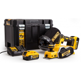Dewalt DCP580P2 Rabot 18V Brushless 82mm 2x5.0Ah + T-Stak