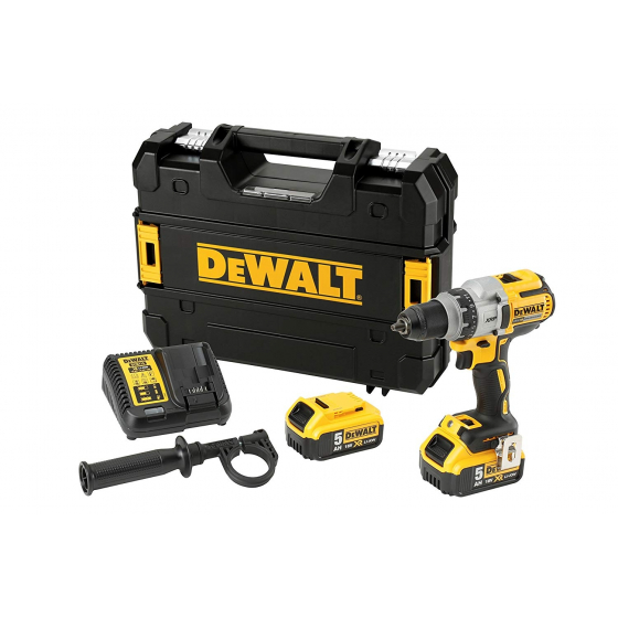 Dewalt DCD991P2 Perceuse, Visseuse 18V XR Li-ion Brushless 2x5.0Ah + T-Stak