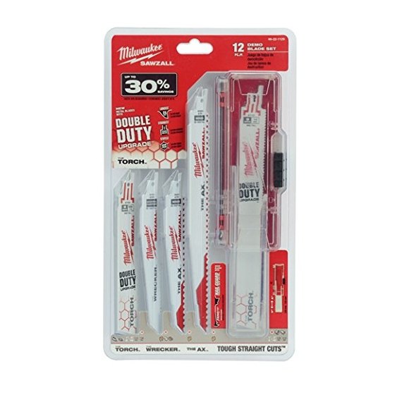 Milwaukee Coffret de 12 lames Scie Sabre Universelles Sawzall (49222229)
