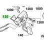 AEG Interrupteur Perceuse SB2E750R, SB2E720RX, SB2E720RXB, SB2E715R (4931380635)