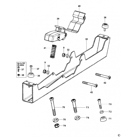 Dewalt DE7025 Jeu de 2 Supports 430mm pour scies à onglets