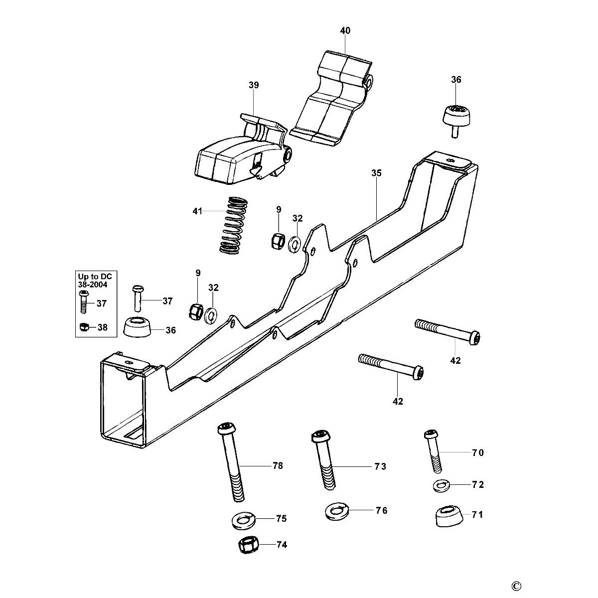 DeWALT Accessoires - Tréteau pour scies à onglets DE7035