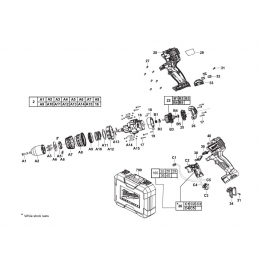 Milwaukee 4931448747 Carter + Interrupteur C14PD