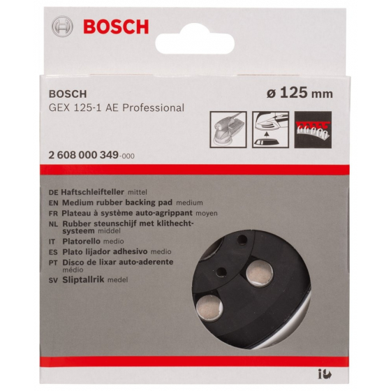 Bosch Plateau de ponçage Mi-dur pour GEX125-1AE (2608000349) Bosch Plateau de ponçage Mi-dur pour GEX125-1AE (2608000349)
