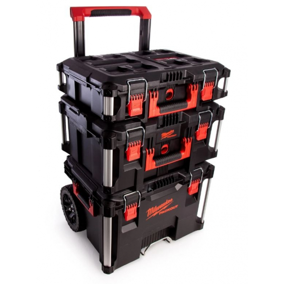 Milwaukee Set Packout 3 Pieces Trolley + 2 Coffrets (4932464244)