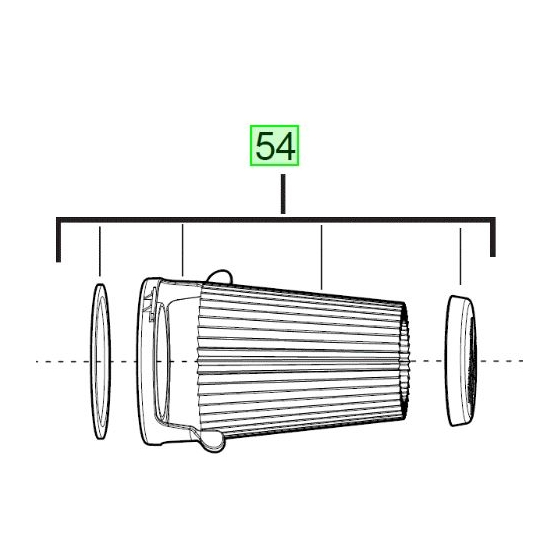 Milwaukee 4931452007 Filtre d'aspirateur 12V M12HV Milwaukee 4931452007 Filtre d'aspirateur 12V M12HV