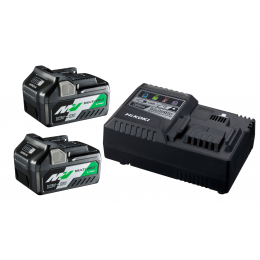 Hikoki UC18YSL3WEZ Kit de 2 Batteries BSL36A18 + Chargeur UC18YSL3