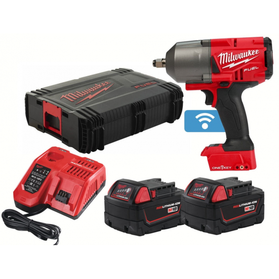 Milwaukee M18 ONEFHIWF12-502X Boulonneuse 1/2 à choc 18V FUEL 2x5.0Ah One-Key + HD-BOX (4933459727)