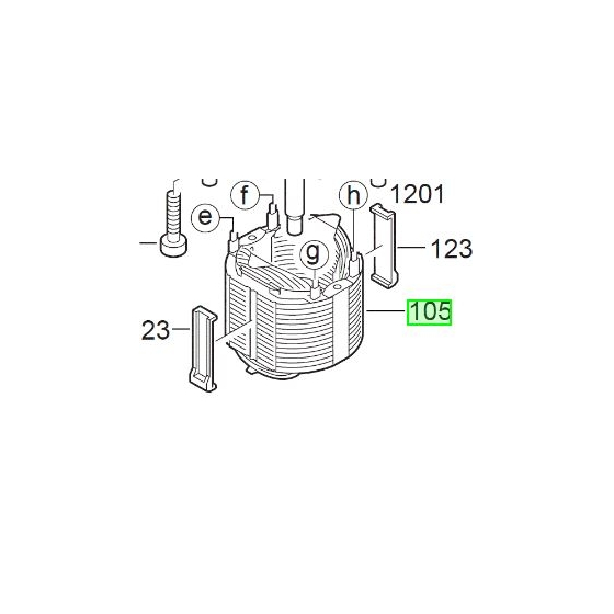 Milwaukee 4931442733 Inducteur de Perforateur PPH26XE, PLH30XE, PH28