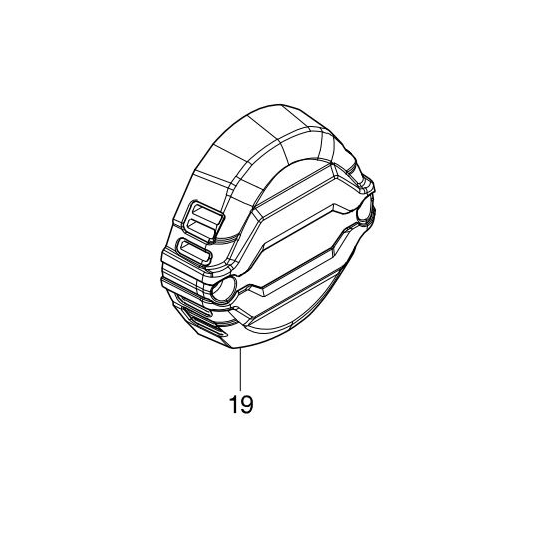 Makita 456967-4 Couvercle arrière de perceuse DDF484 et DHP484