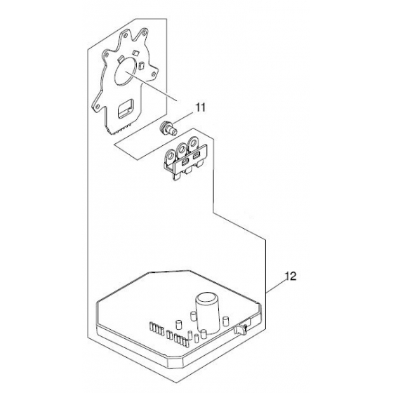 Makita 620964-8 Contrôleur Perceuse DHP485 et DDF485