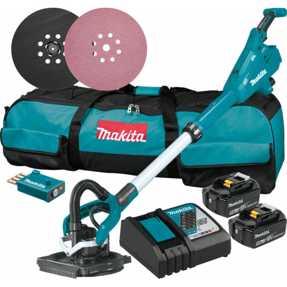 Makita DSL800RTEU Ponceuse Girage sans fil 18V LXT Brushless 2x5.0Ah + Sac de Transport