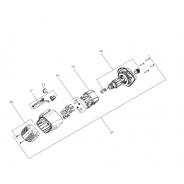 Metabo 1010736133 Moteur complet scie KGS 315 Plus