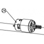 Ryobi 5131006707 Moteur complet de scie circulaire LTS180M, LCS180, LCS180M, RWSL1801M