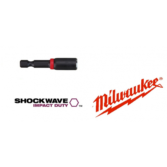 Douille aimantée M4 MILWAUKEE SHOCKWAVE 