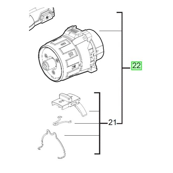 Milwaukee 4931436749 Carter d'engrenage pour perceuse M18BLDD