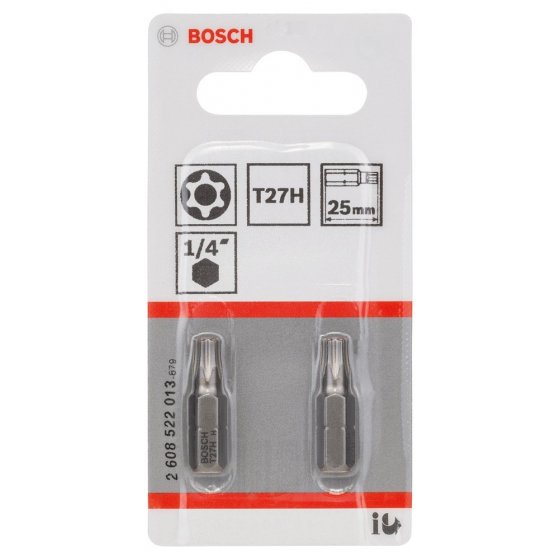 Bosch 2608522013 Embouts de vissage 25mm Security Torx T27H