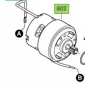 Bosch 2609199281 Moteur 10.8V/12V Visseuse GDR10.8-LI, GDR12V-105