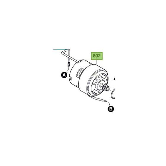 Bosch 2609199281 Moteur 10.8V/12V Visseuse GDR10.8-LI, GDR12V-105