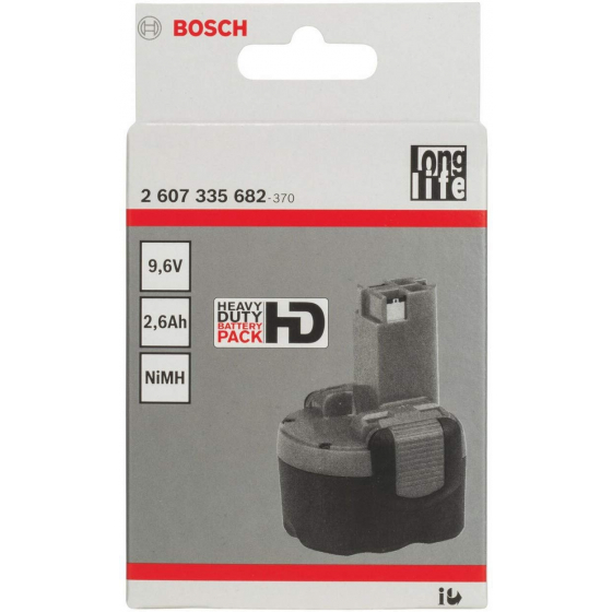 Bosch Batterie 9,6 V 2.6Ah NIMH HD O-Pack (2607335682) Bosch Batterie 9,6 V 2.6Ah NIMH HD O-Pack (2607335682)