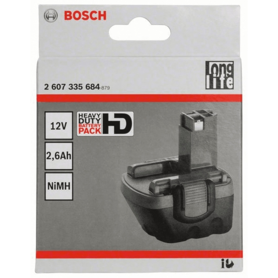 Bosch Batterie 12 V 2.6Ah NIMH HD O-Pack (2607335684) Bosch Batterie 12 V 2.6Ah NIMH HD O-Pack (2607335684)