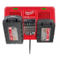 Milwaukee Chargeur double rapide M18 (48591802)