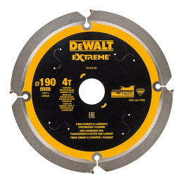 DeWalt DT1472 Lame ø190x30x4Dts Fibrociment et Stratifié